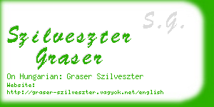 szilveszter graser business card